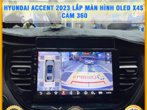 Hyundai Accent 2023 lên màn hình Oled X4S Cam 360 Thanh Bình Auto