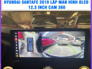 Hyundai Santafe 2019 gắn màn hình Oled 12.3 inch Cam 360 Thanh Bình Auto