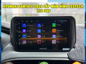 Hyundai SantaFe 2020 lên màn hình Zestech Z18 360 Thanh Bình Auto