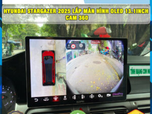 Hyundai Stargazer 2025 gắn màn hình Oled 13.1 inch Cam 360 Thanh Bình Auto