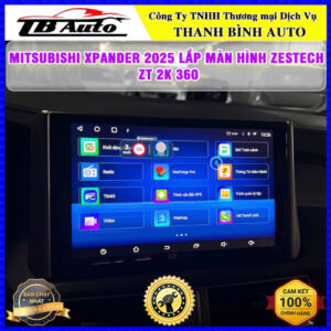 Mitsubishi Xpander 2025 lắp màn hình Zestech ZT 2K 360 Thanh Bình Auto