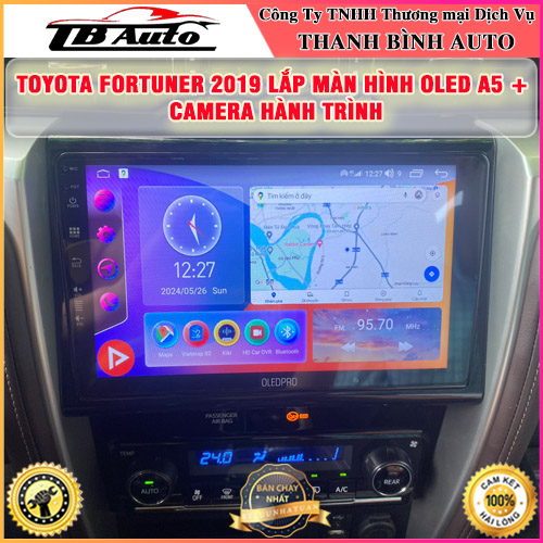 toyota-fortuner-2019-lap-man-hinh-oled-a5-camera-hanh-trinh-thanh-binh-auto Toyota Fortuner 2019 gắn màn hình Oled A5 + Camera hành trình Thanh Bình Auto