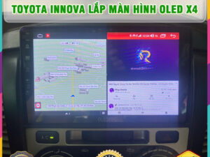 Toyota Innova lên màn hình Oled X4 Thanh Bình Auto