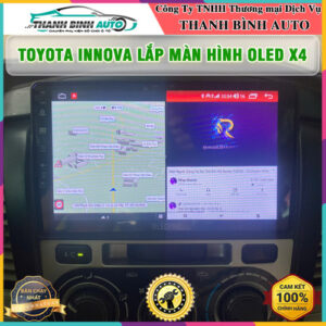 Toyota Innova lên màn hình Oled X4 Thanh Bình Auto
