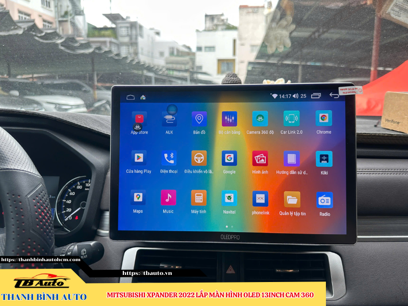Mitsubishi Xpander 2022 lên màn hình Oled 13 inch Cam 360