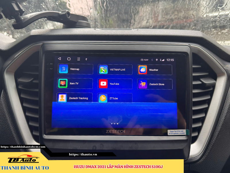Isuzu Dmax 2021 lên màn hình Zestech S100J 7 Isuzu Dmax 2021 gắn màn hình Zestech S100J Thanh Bình Auto