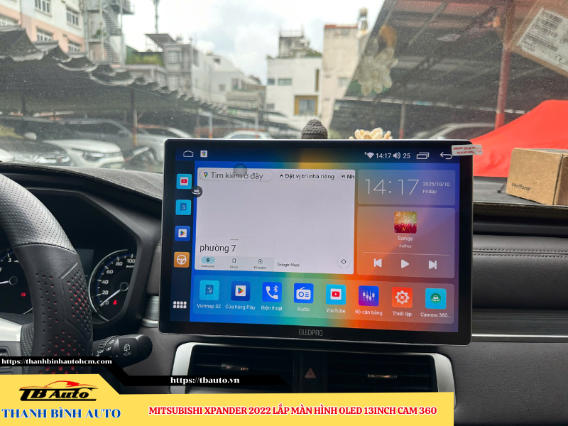 Mitsubishi Xpander 2022 lên màn hình Oled 13 inch Cam 360 Thanh Bình Auto