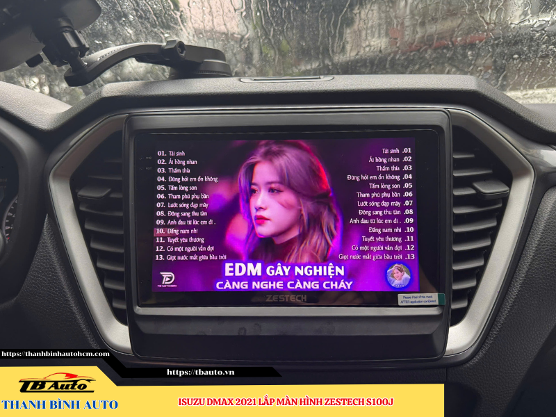 Isuzu Dmax 2021 lên màn hình Zestech S100J 9 Isuzu Dmax 2021 gắn màn hình Zestech S100J Thanh Bình Auto