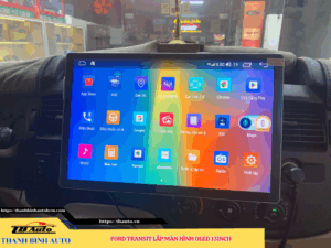 Ford Transit gắn màn hình Oled 13inch Thanh Bình Auto