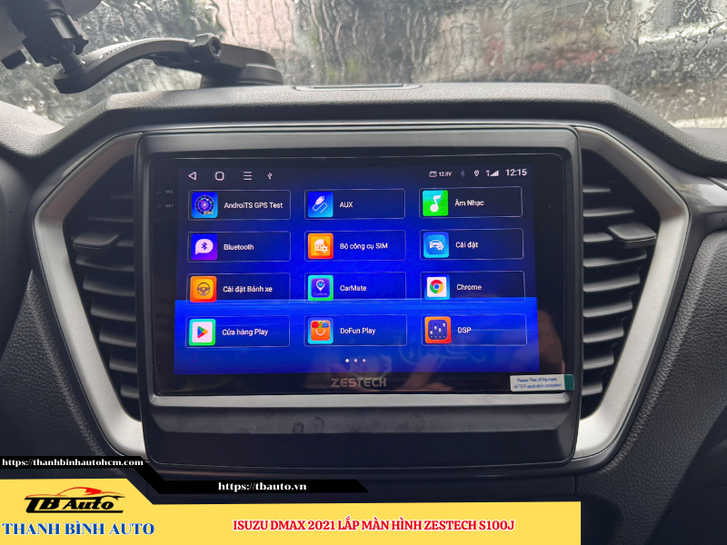 Isuzu Dmax 2021 lên màn hình Zestech S100J 8 Isuzu Dmax 2021 gắn màn hình Zestech S100J Thanh Bình Auto