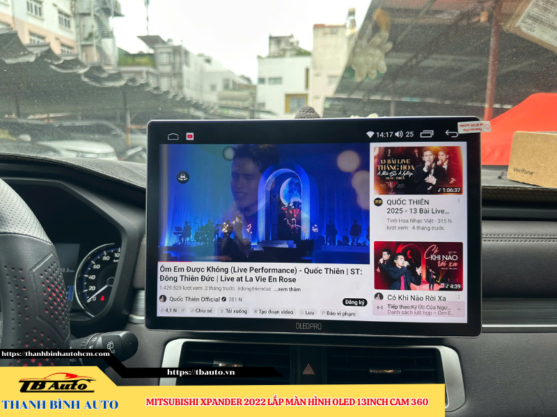 Mitsubishi Xpander 2022 lên màn hình Oled 13 inch Cam 360 Thanh Bình Auto