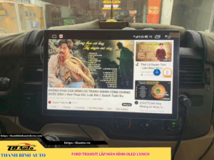 Ford Transit gắn màn hình Oled 13inch Thanh Bình Auto