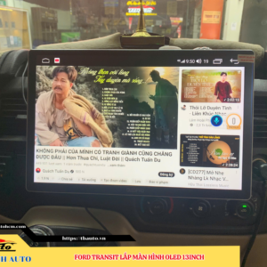 Ford Transit gắn màn hình Oled 13inch Thanh Bình Auto