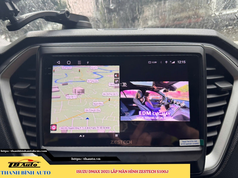 Isuzu Dmax 2021 lên màn hình Zestech S100J 11 Isuzu Dmax 2021 gắn màn hình Zestech S100J Thanh Bình Auto