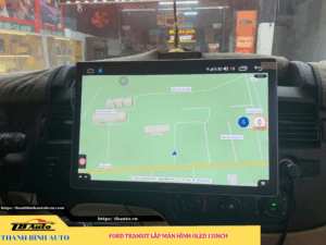 Ford Transit gắn màn hình Oled 13inch Thanh Bình Auto