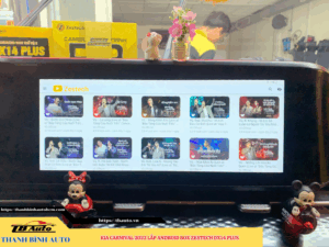 Kia Carnival 2022 lắp Android Box Zestech DX14 Plus Thanh Bình Auto
