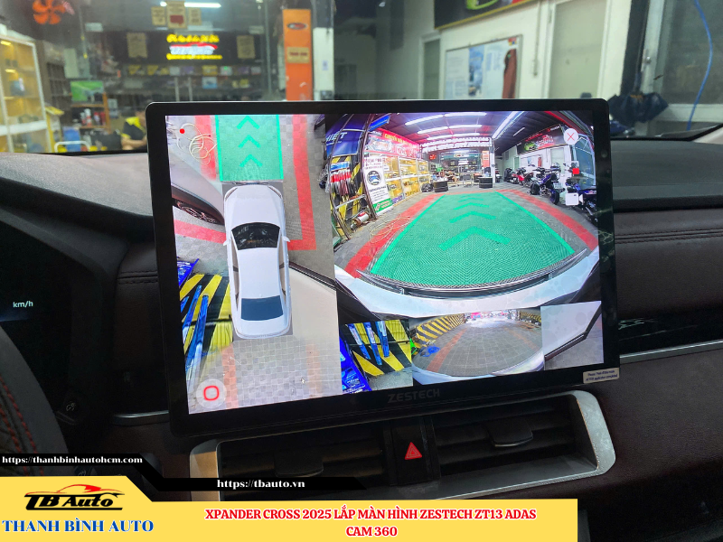 Xpander Cross 2025 lắp màn hình Zestech ZT13 ADAS Cam 360 Thanh Bình Auto