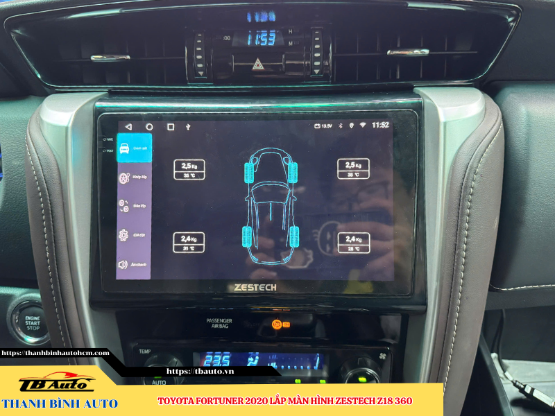 Toyota Fortuner 2020 lắp màn hình Zestech Z18 360 15 Toyota Fortuner 2020 lắp màn hình Zestech Z18 360 Thanh Bình Auto