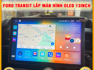 Ford Transit gắn màn hình Oled 13inch Thanh Bình Auto