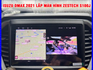 Isuzu Dmax 2021 gắn màn hình Zestech S100J Thanh Bình Auto