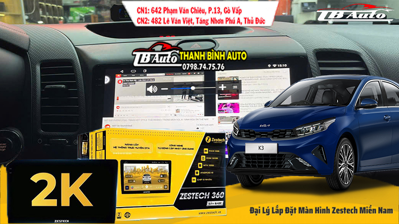 Màn hình Zestech 2K Base 360 cho KIA 5 z111 Recovered Recovered Recovered 16